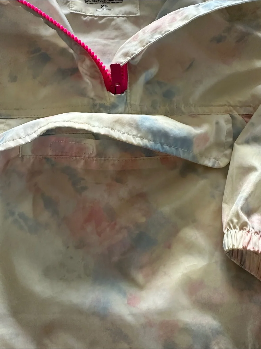 GAP Kids Toddler Tie-Dye Rainbow Raincoat Zipper Pull Over Jacket